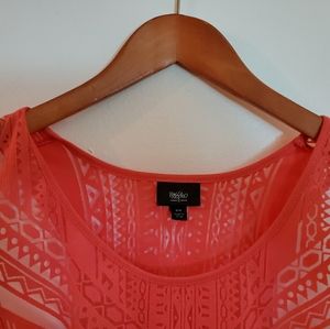 Sheer Layering Hot Pink Tank Top